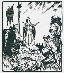 St Patrick preaching at Armagh by Peter Jackson