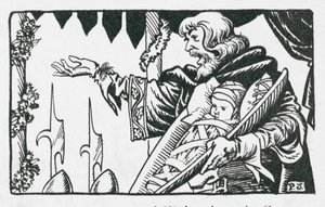 The First Prince of Wales, Born in Caernarvon Castle, is Presented to the Welsh People by King Edward I