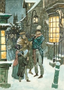 Victorian Christmas scene by Peter Jackson