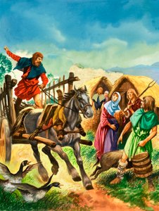 Villagers Warned of the Arrival of Soldiers in the Days of King Stephen