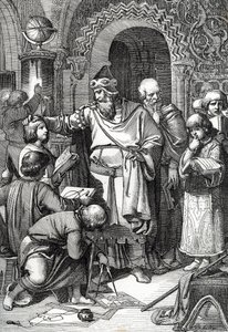 Emperor Charlemagne Founder of the School Meeting of Children, Drawing from 
