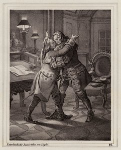 Eugene of Savoy embracing the Duke of Marlborough, War of the Spanish Succession