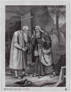 St Paul of Thebes, Christian Hermit by Peter Johann Nepomuk Geiger