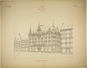 Rathskeller Neubau, Halle (Saale), Saxony-Anhalt, Germany, Perspective by Peter Joseph Weber