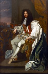 Portrait of Charles II of England in the Robes of the Order of the Garter by Peter Lely
