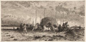 Harvest at San Juan, N.M. by Peter Moran
