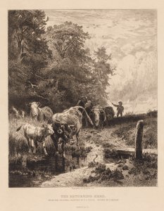 The Returning Herd by Peter Moran
