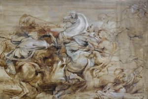 A Lion Hunt, c.1614-15 by Peter Paul Rubens