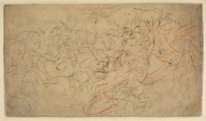 Battle of Horsemen (verso) by Peter Paul Rubens