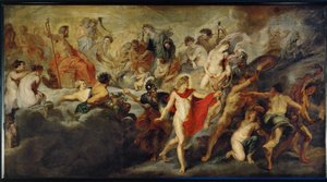 Council of the gods concerning the Spanish marriages by Peter Paul Rubens
