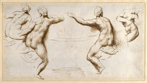 Four Female Nudes Round a Basin by Peter Paul Rubens