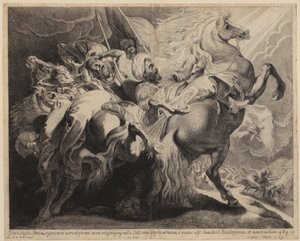 King of the Assyrian Empire, Sennacherib, Falls from Horse by Peter Paul Rubens