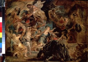 The Death of Henry IV and the Proclamation of the Regency by Peter Paul Rubens