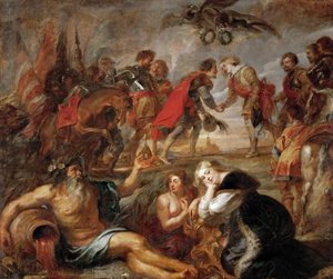 The Meeting of King Ferdinand of Hungary and Cardinal Infant Ferdinand of Austria Before the Battle of Nordlingen by Peter Paul Rubens
