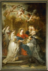 Mary Appears to St. Ildefonso by Peter Paul Rubens