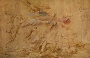 Minerva and Hercules Restraining Mars by Peter Paul Rubens