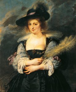 Portrait of Helene Fourment (detail) by Peter Paul Rubens