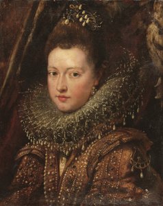 Portrait of Princess Margherita Gonzaga, Bust-Length - a Fragment by Peter Paul Rubens