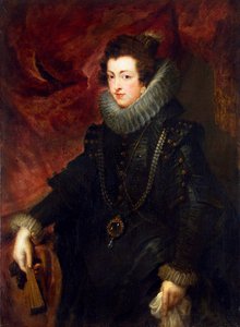 Portrait of Queen Elisabeth of France, Queen consort of Spain by Peter Paul Rubens