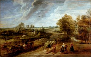 Return of the Peasants after the Working Day in the Fields by Peter Paul Rubens