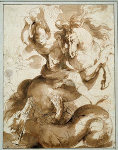 Saint George killing the dragon by Peter Paul Rubens