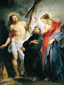 Saint Augustine between Christ and the Virgin by Peter Paul Rubens