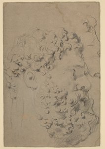Studies of the Head and Profile of the Farnese Hercules Seen from a Lower Viewpoint by Peter Paul Rubens
