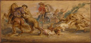 Study for "The Bear Hunt" (for the Alcázar, Madrid) by Peter Paul Rubens