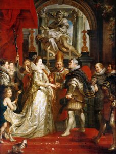 The Wedding by Proxy of Marie de Medici to King Henry IV (The Marie de Medici Cycle) by Peter Paul Rubens