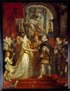 The Marriage by Proxy of Maria De Medici and Henry IV in Florence. Painting by Peter Paul Rubens by Peter Paul Rubens