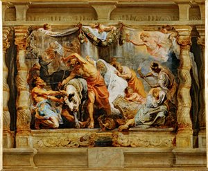 The Triumph of the Eucharist over Idolatry by Peter Paul Rubens
