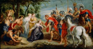 David Meeting Abigail, c.1620-5