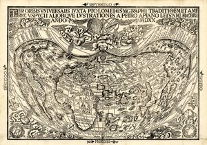 Tipus Orbis Universalis by Peter & Pomponius Mela Bienewitz Apian