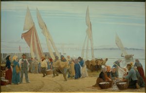 Morning at Hornbaek. The Fishermen Come Ashore by Peder Severin Krøyer