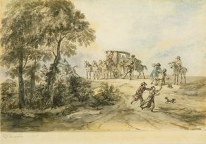 Coach and Highwayman
