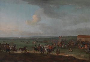 The Round Course at Newmarket, Cambridgeshire, Preparing for the King