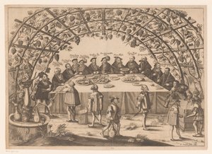 Banquet with Participants of the Schmalkaldic League by Peter Troschel