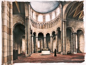 Battle Abbey, 12th Century by Peter Urmston