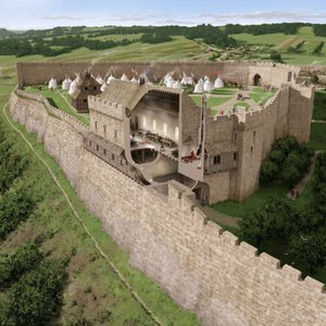 Richmond Castle, Richmond, Richmondshire, North Yorkshire by Peter Urmston