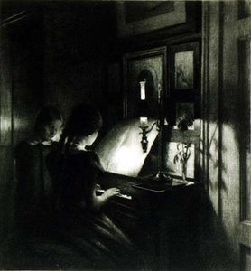 The Girls at the Piano by Peter Vilhelm Ilsted