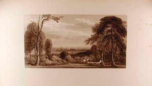 A View of Oxford from Wytham by Peter de Wint