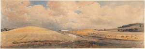 Cornfields near Tring Station, Hertfordshire by Peter de Wint