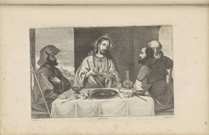 Supper at Emmaus by Peter van Liesebetten