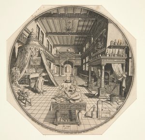 Heinrich Khunrath, Alchemist of Leipzig, In His Library