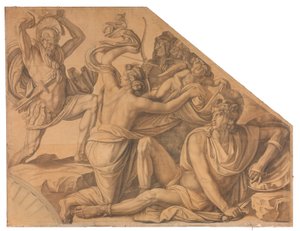 Aphrodite Protects Paris Against Menelaus