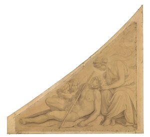 Artemis and Endymion. Cartoon for the Ceiling Paintings of the Munich Glyptothek