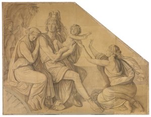 The Farewell of Hector and Andromache. Cartoon for the Ceiling Paintings of the Munich Glyptothek