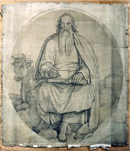 Saint Luke the Evangelist. Cartoon for the Frescoes of St. Ludwig