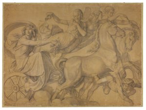 The Morning (The Chariot of Eos). Cartoon for the Ceiling Paintings of the Munich Glyptothek