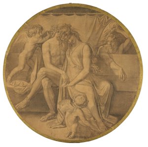 The Wedding of Peleus and Thetis. Cartoon for the Ceiling Paintings of the Munich Glyptothek by Peter von Cornelius